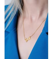 DKMN Gümüş Harry Potter Gözlük Sembolü Kolye 925 Ayar Unisex Gümüş Kolye (Gold)