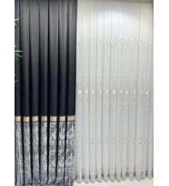 NİVEMESHOME AZRA 1/3 SIK PİLELİ TÜL PERDE APM