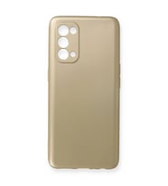 Oppo Reno 5 Pro Kılıf First Silikon - Gold