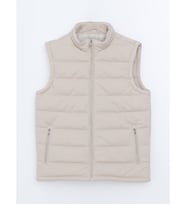 LCW Vision Bej Slim Fit Dik Yaka Erkek Şişme Yelek