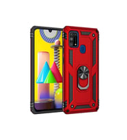 Samsung Galaxy M31 Uyumlu Kılıf Zore Vega Kapak (Kırmızı)