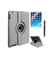 Apple iPad 2 3 4 Uyumlu Zore Dönebilen Standlı Kılıf (Gri)