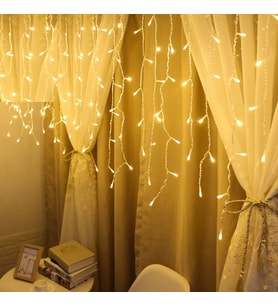 GÜN IŞIĞI SALKIM LED IŞIK 2X2 METRE 10 DALLI 140 LEDLİ SALKIM IŞIK GÜN IŞIĞI LED IŞIK MODLU GÜN IŞIĞI PERDE LED IŞIK WARM LİGHT YILBAŞI IŞIKLARI