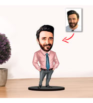 Kisiye Özel Karikatür Erkek Müdür Biblo model3