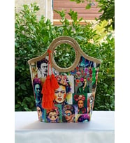 Plaj Çantası Jüt Hasır Frida