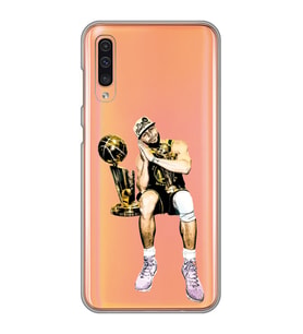 Samsung Galaxy A70 Uyumlu Steph Curry Tasarımlı Şeffaf Telefon Kılıfı