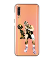 Samsung Galaxy A70 Uyumlu Steph Curry Tasarımlı Şeffaf Telefon Kılıfı
