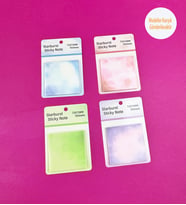Yıldız Patlaması Tasarımlı Şeffaf Post-it