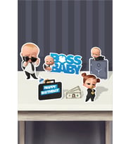 Patron Bebek Boss Baby Teması Doğum Günü (Masa Üstü) *Kalın Kağıt