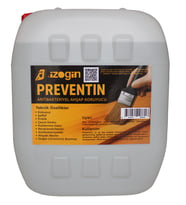 İzogin Preventin Ahşap Emprenye ve Koruyucu Solüsyon (Seffaf) 20 kg