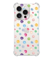 PrintiFy Apple iPhone 15 Pro Water Color 6 Şeffaf Köşe ve Kamera Korumalı Korumalı Antişok Kılıf