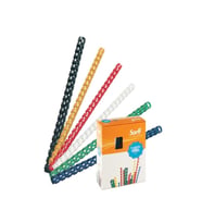 Sarff Spiral Plastik 160 Sayfa 18 MM Beyaz (100 Lü Paket)