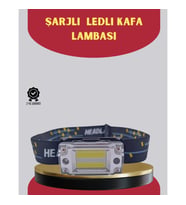Mey İthalat® Şarj Edilebilir LED KAFA Feneri 215 Lümen XPE COB Güçlü Aydınlatma
