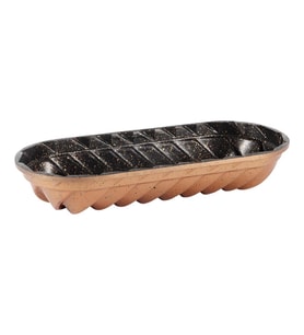 Serenk Fun Cooking Baton Alüminyum Döküm Granit Kaplama Kek Kalıbı 34 cm Sarı