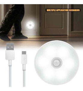 Hareket Sensörlü Usb Şarjlı Led Işık Lamba