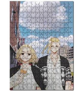 Cakapuzzle Tokyo Revengers Naruto Gökyüzü Mikey  Puzzle Yapboz MDF (Ahşap) (120 Parça)