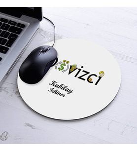 İsimli Dövizci Temalı Yuvarlak Mousepad