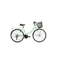 Lotus Kadın Şehir Bisikleti 44cm V 26 Jant 21 Vites Mint Yeşil Beyaz (Siyah)