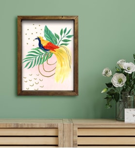 BK Gift Otel Odası Konseptli Doğal Masif Ahşap Çerçeveli Tablo 30x40cm-59