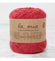 La Mia Re-Tweed Kırmızı Melanj El Örgü İpi - L165