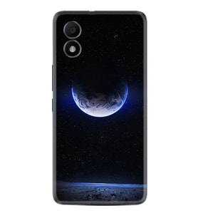 TCL 303 Kılıf Resimli Desenli Silikon Platinium Series Midnight Moon 1802