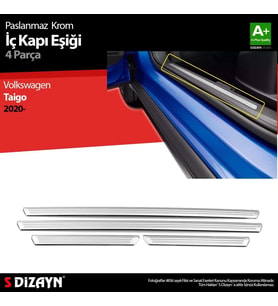 Drs Tuning Taigo Uyumlu Krom İç Kapı Eşiği 4 Parça. 2020 Üzeri Parça