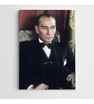 Renkli Atatürk Kanvas Tablo