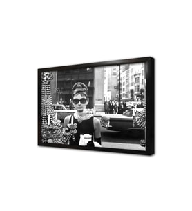 Audrey Hepburn Çerçeveli Mdf Tablo
