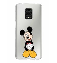 Xiaomi Redmi Note 9 Pro Uyumlu Kapak Mickey Mouse Tasarımlı Şeffaf Silikon Kılıf