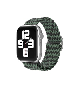 Newface Apple Watch 38mm Star Kordon - Zigzag Yeşil-Siyah