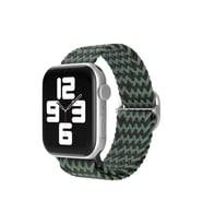 Newface Apple Watch 38mm Star Kordon - Zigzag Yeşil-Siyah