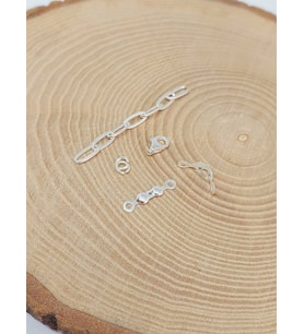 Gümüş Standart Boy Takı Kapama Klips Seti 925 Ayar/adet (52636)