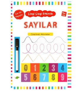 Sayılar Çizgi Çizgi Etkinlik 4+ Yaş Kukla Yayınları