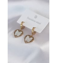 316L Çelik Gold Renk Kelebek Model Zirkon Taş Detay Kadın Küpe 5886 - SSSSSS7753-9779