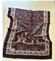 Polo Craft Soft Osmanlı Desen Şal 70 x 180 (Kahverengi)