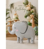 Büyük Fil Folyo Balon 5124 - Fil Şekilli Safari Folyo Balon