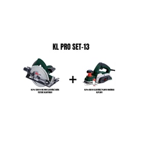 KLPro Set-13 (1350 W 185 MM ELEKTRİKLİ DAİRE TESTERE+850 W PLANYA MAKİNASI )
