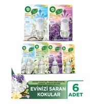 Air Wick Elektrikli Oda Kokusu Set ( 1 Kıt Temizliğin Esintisi +1 Kıt Lavanta + 4 Çeşit Yedek)