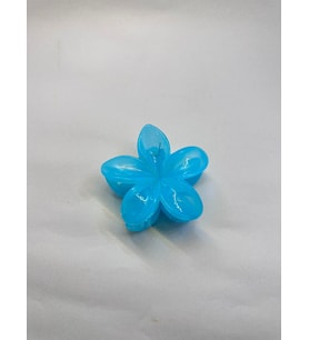 Tekli, Mavi Renk 8 cm Lotus Çiçeği Mandal Toka
