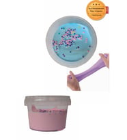 Köpüklü Slime 2 li Ele Yapışmayan Pofuduk Slaym Oyun Hamuru (Renksiz)