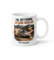 Ralli Pilotuna Hediye Keskin Virajlar Tozlu Yollar Efsane Kupa Bardak