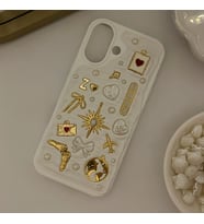Kişiye Özel Harfli El Yapımı 777 Charm Telefon Kılıfı - iPhone modelleri için uyumlu