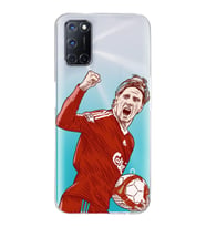 Oppo A52/A72/A92 Uyumlu Fernando Torres Desenli Şeffaf Telefon Kılıfı