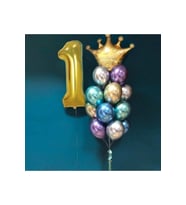 Krom Balonlu Folyo Doğum Günü Seti Set 1 M443