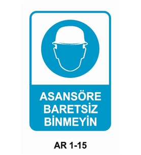 İŞ GÜVENLİĞİ UYARI LEVHASI 1 ADET PVC 21 X 29CM