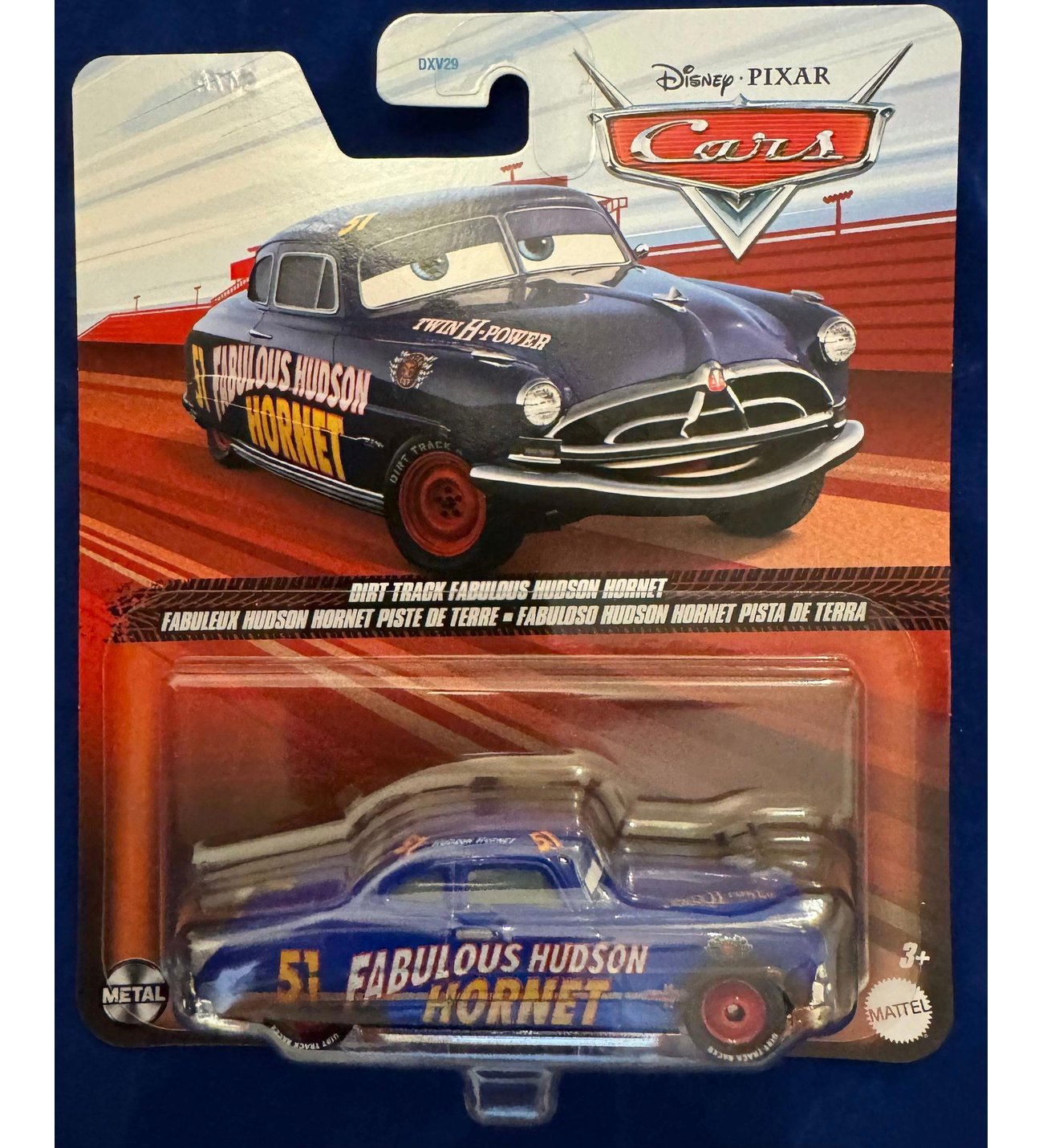 Disney Pixar Cars Dirt Track Fabulous Hudson Hornet DXV70