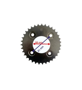HONDA İNNOVA UYUMLU ARKA DİŞLİ 428-35T İÇ 58 MM ÖM