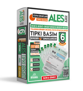 2024 ALES ÖSYM Tıpkı Basım Çıkmış Soru Kitapçıkları Türkiye Geneli Dijital Çözüm (Beyaz)
