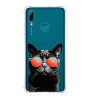 PrintiFy Huawei P Smart 2019 Uyumlu Kedi 3 Baskılı Şeffaf Köşe Korumalı Antişok Kılıf