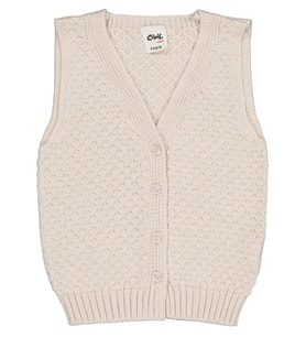 Civil Baby Baklava Desen 6-18 Ay Yelek - Haki 9-12 Ay (Gri)